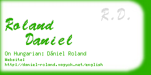 roland daniel business card